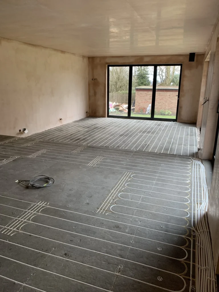 underfloor heating project in leeds