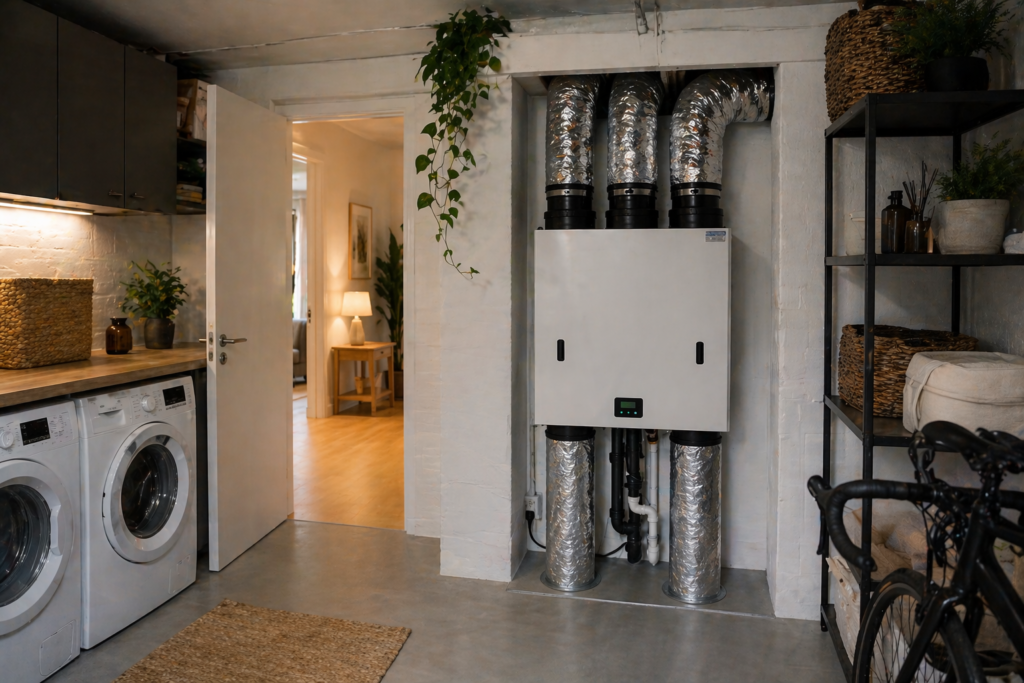 Mechanical Ventilation with Heat Recovery at home