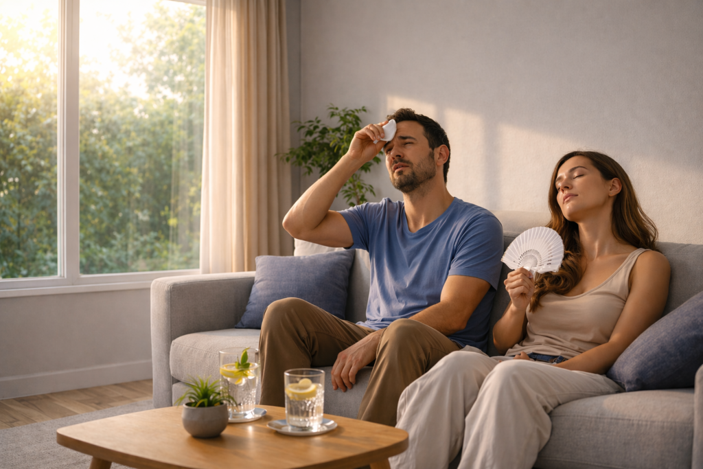 rooms overheating without air conditioning