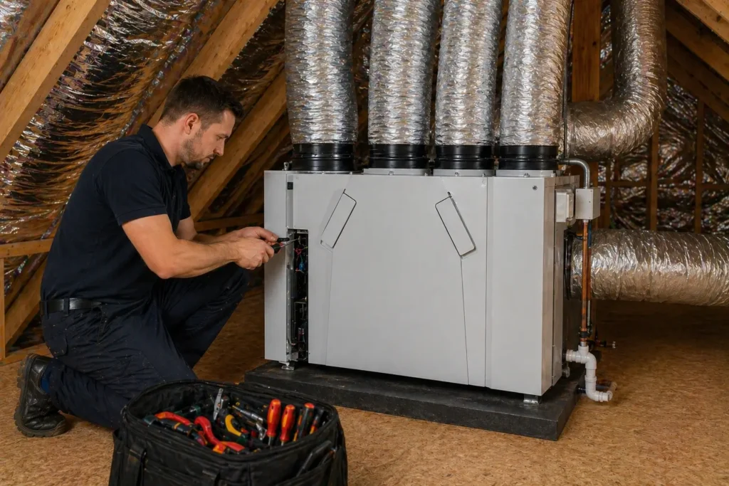 Mechanical Ventilation with Heat Recovery installation in Leeds